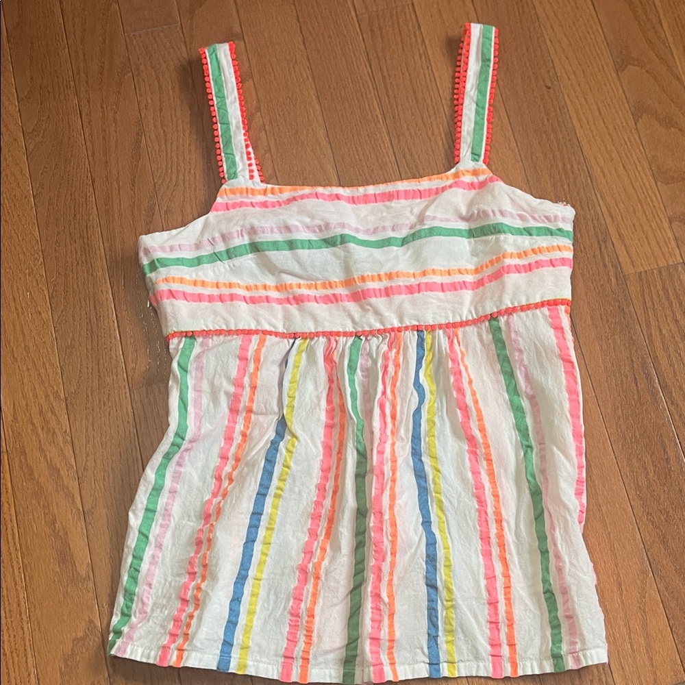 Colorful Striped Sleeveless Top